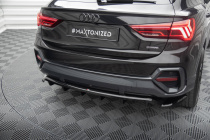 Audi Q3 Sportback F3 2019+ Bakre Splitter / Diffuser med Splitters Maxton Design